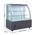 Top Jadual Counter Chocolate Display Cooler For Sale